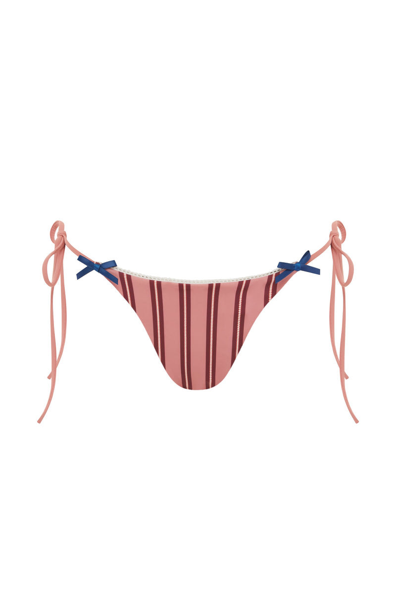 Juni Bikini Bottom | Pink Stripe