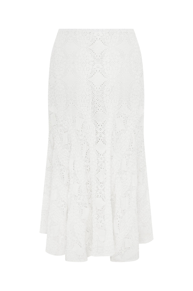 Maeve Midi Skirt | White