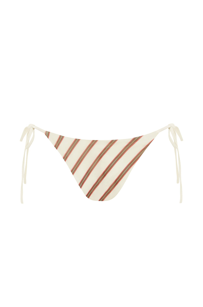 Juni Bikini Bottom | Cream Stripe