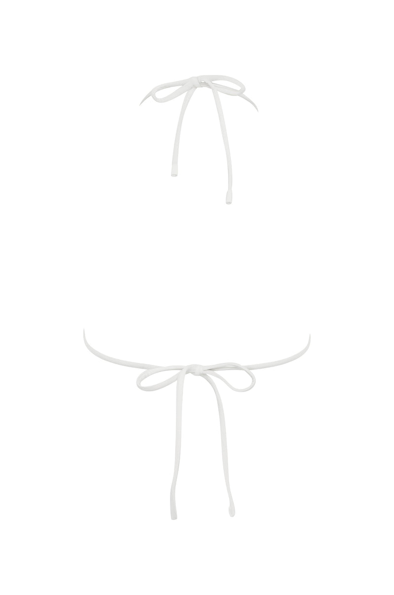 Juni Bikini Top | Green Stripe