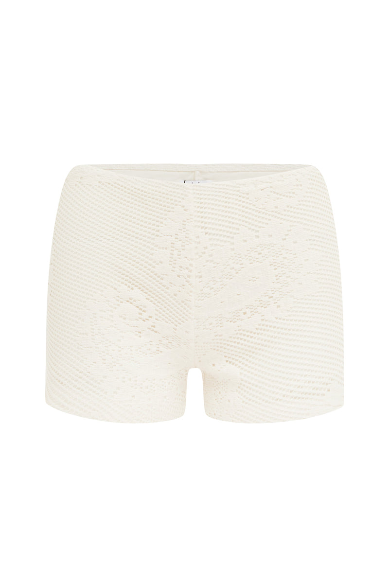 Dom Shorts | White Lace