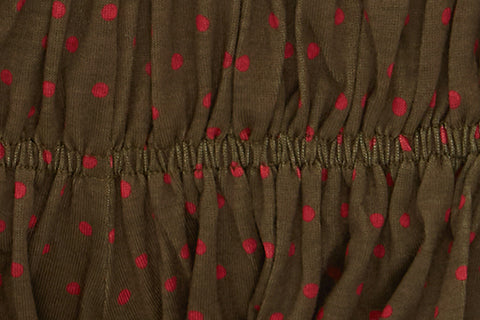 Bea Top | Brown Polka Dot