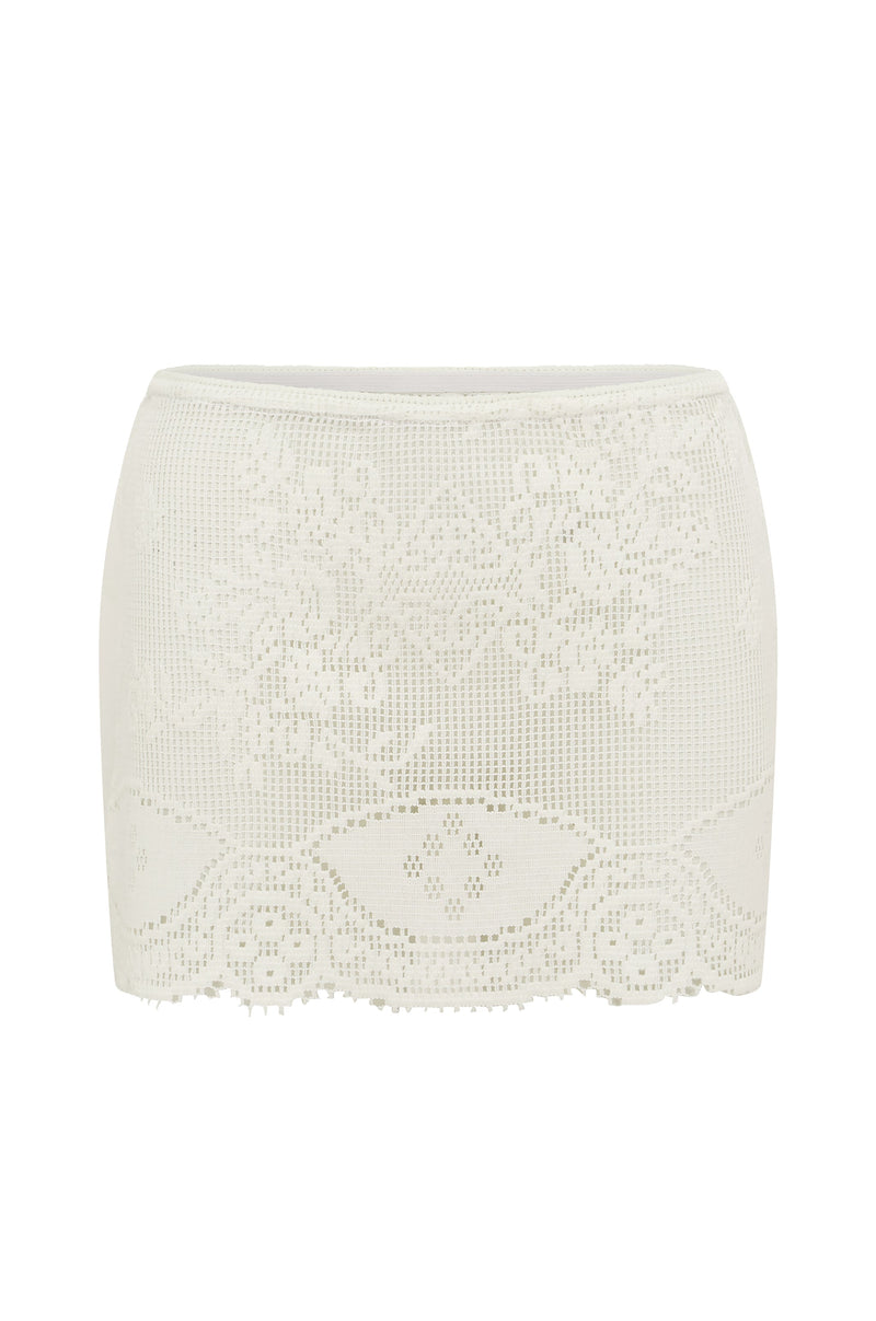 Belinda Skirt | White Lace