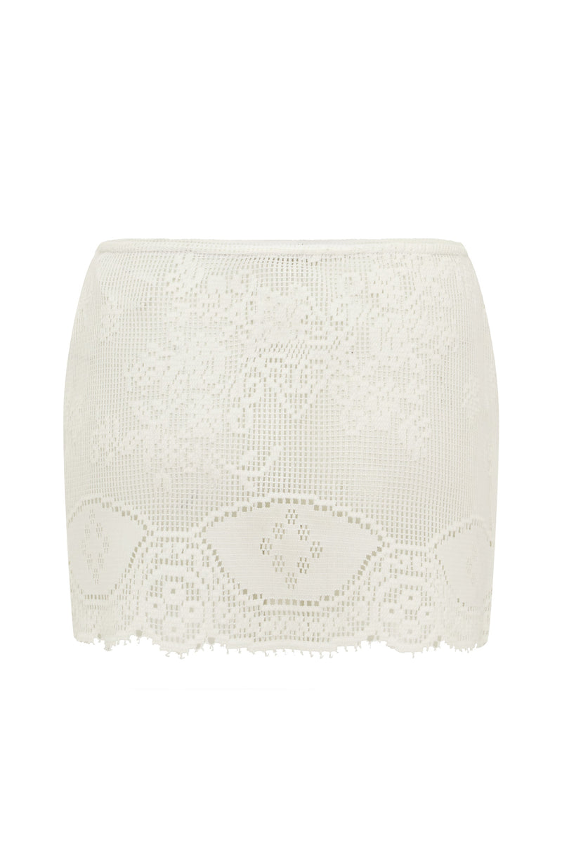 Belinda Skirt | White Lace