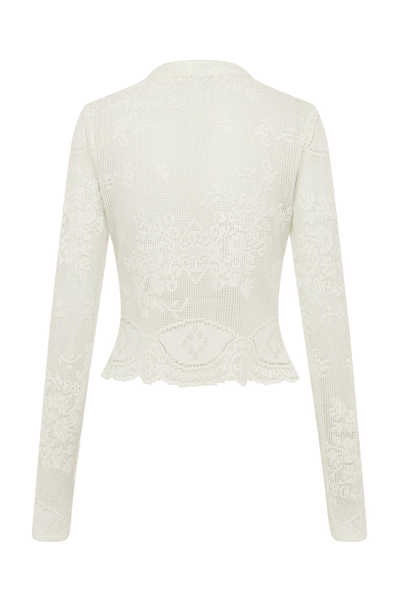Belinda Top | White Lace