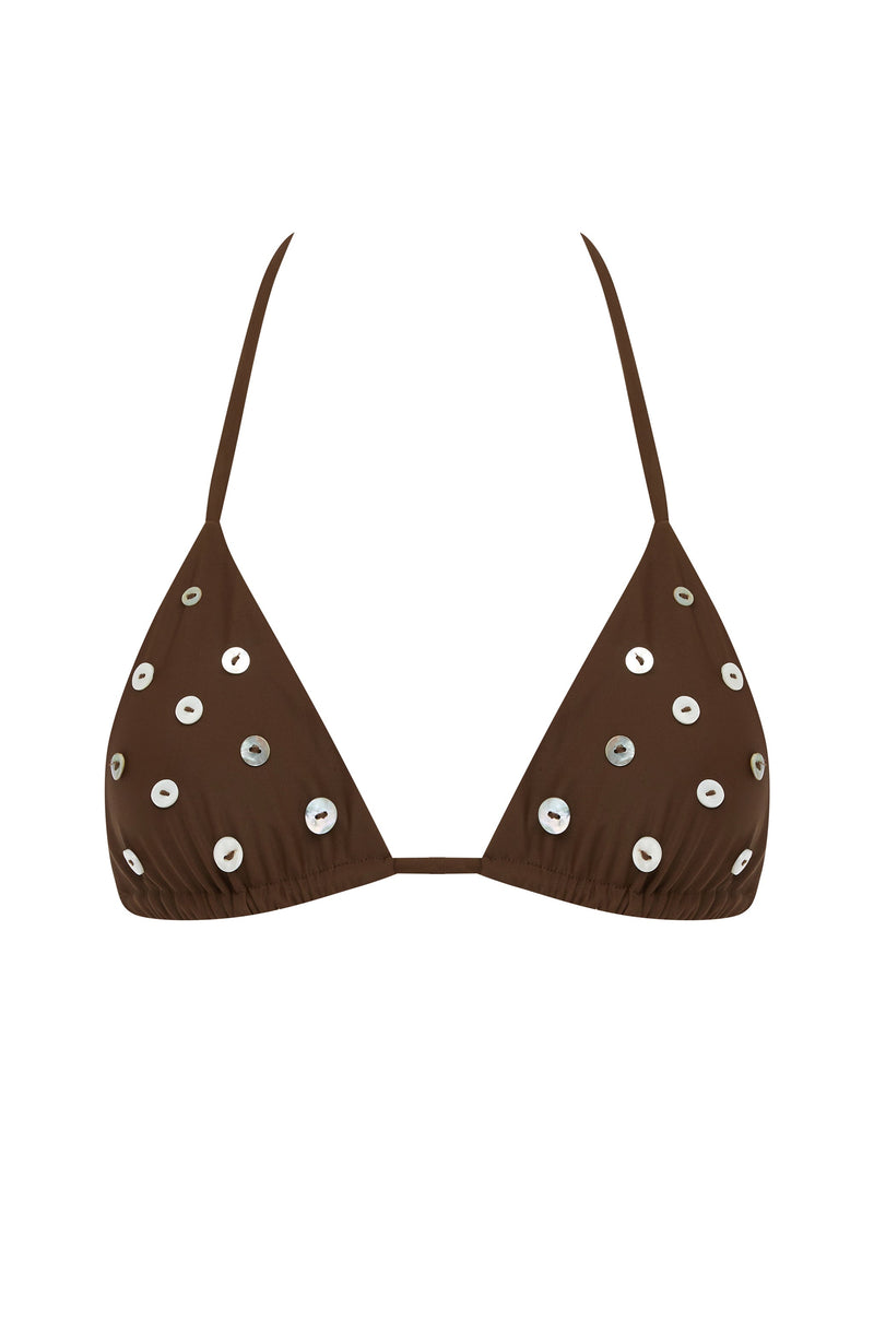 Billie Bikini Top | Chocolate
