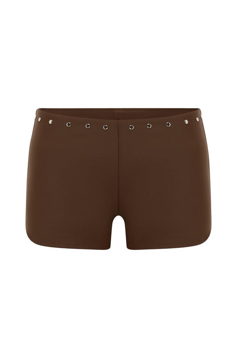 Birdie Swim Shorts | Chocolate