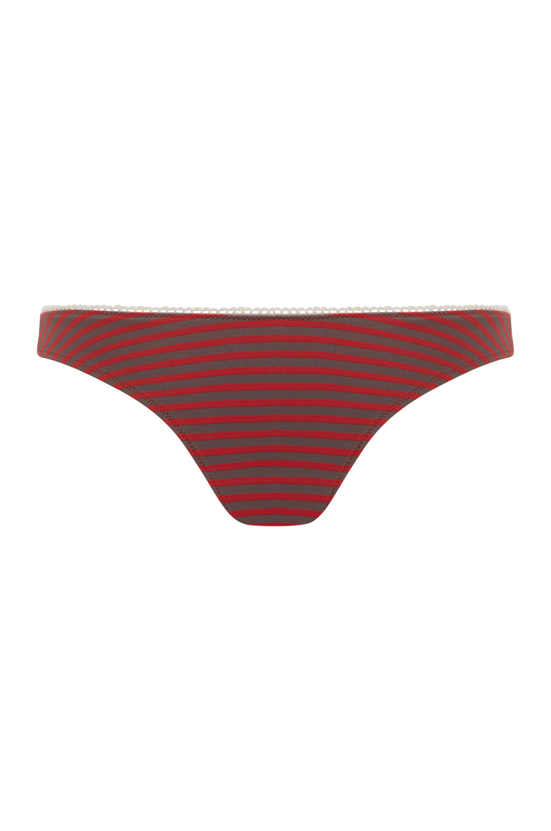 Jeanie Bikini Bottom | Red Stripe