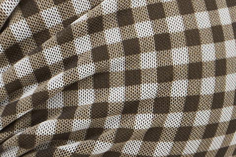 Jeanie Bikini Top | Brown Gingham