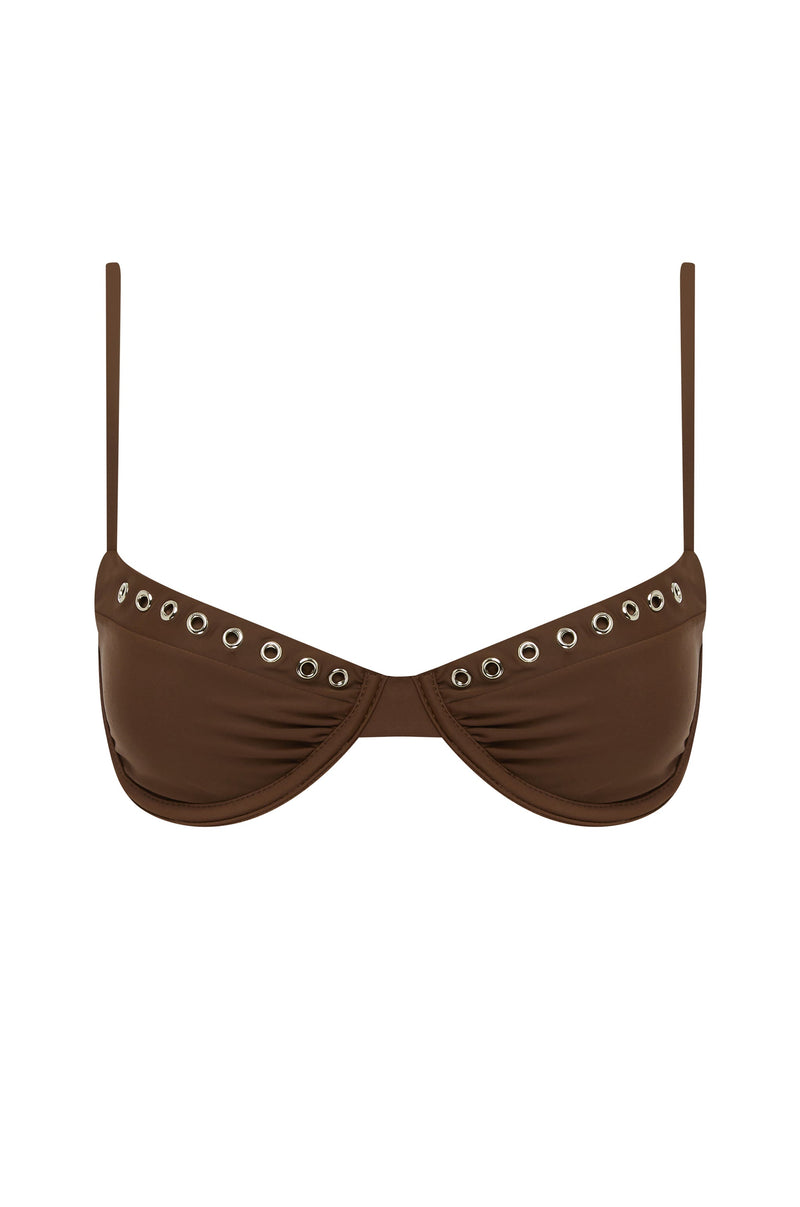Julia Bikini Top | Chocolate