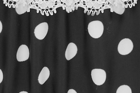 Juni Bikini Bottom | Black / White Polka Dot