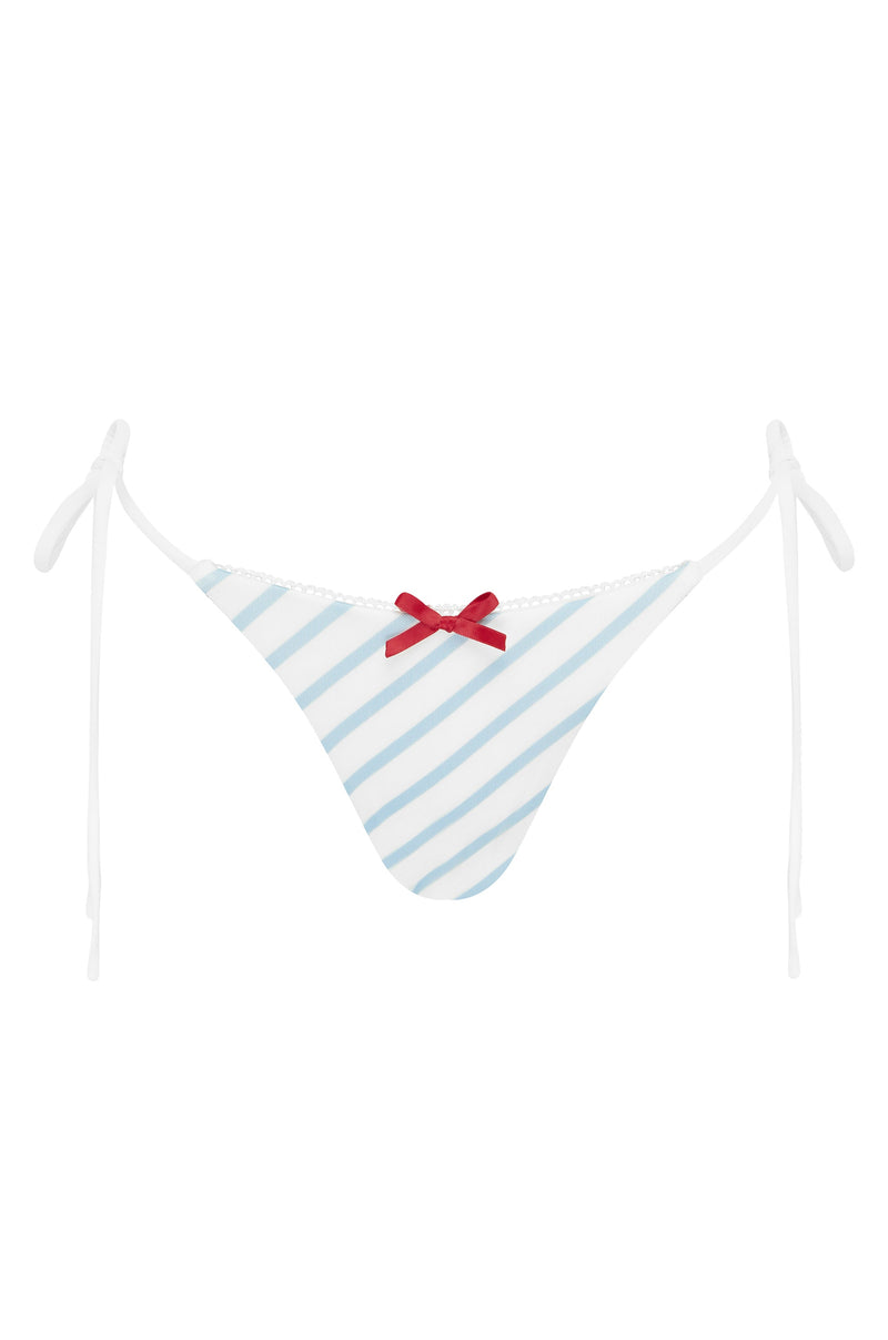 Juni Bikini Bottom | Blue / White
