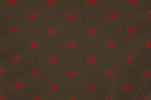 Juni Bikini Bottom | Brown / Red Polka Dot