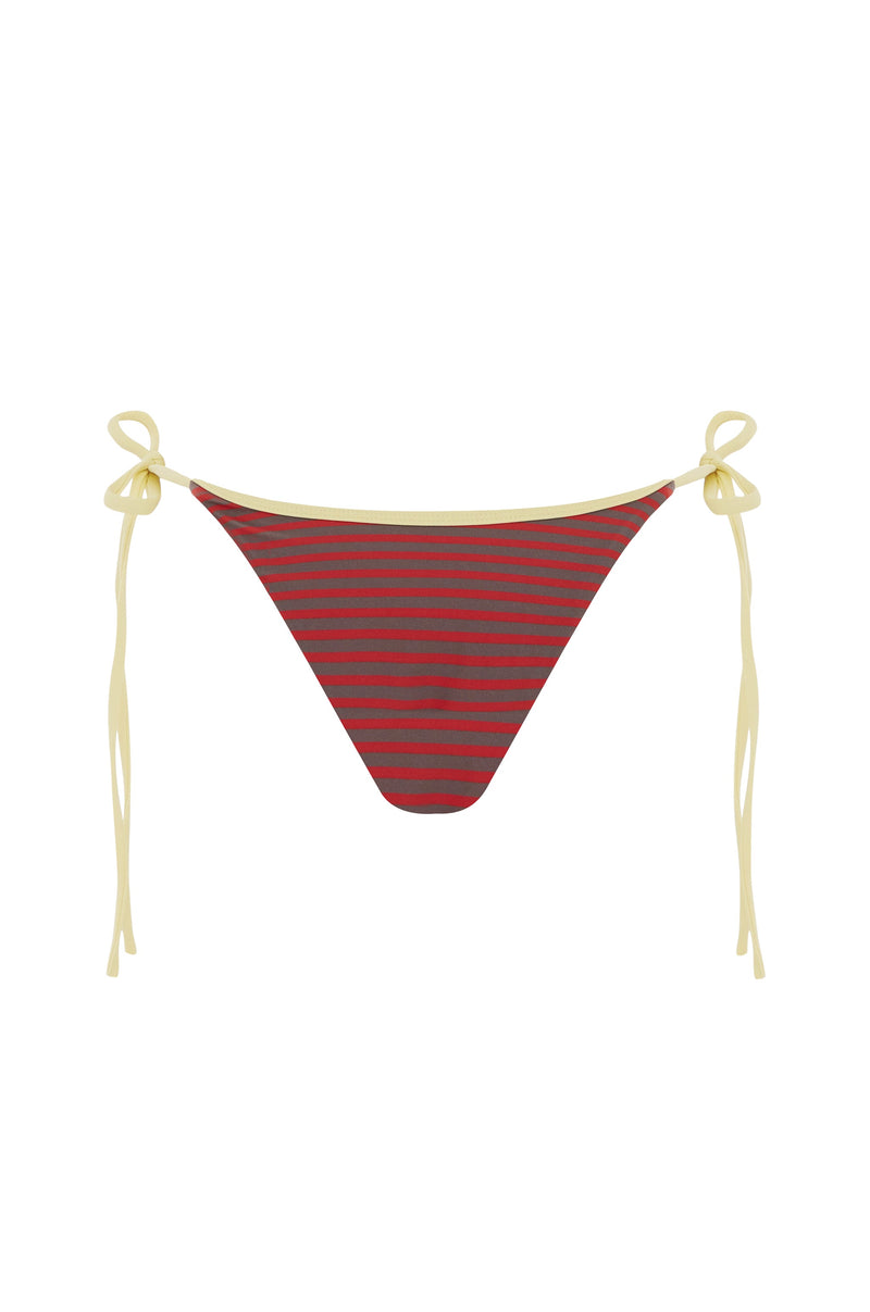 Juni Bikini Bottom | Red Stripe