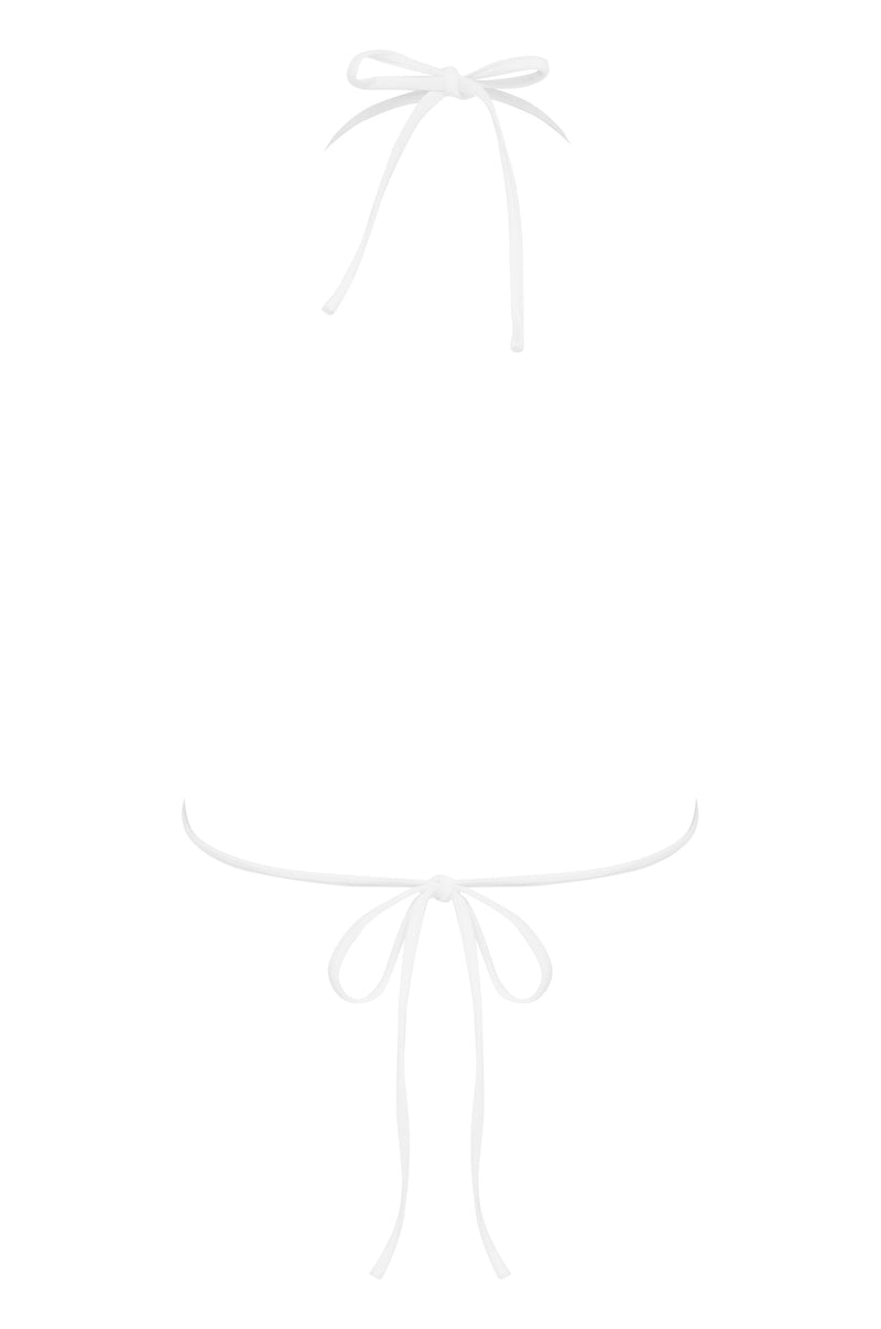 Juni Bikini Top | Blue / White