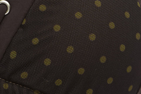 Juni Bikini Top | Brown Polka Dot