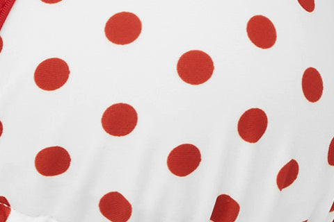 Juni Bikini Top | Red/White Polka Dot
