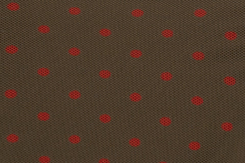 Lola Bikini Bottom | Brown / Red Polka Dot