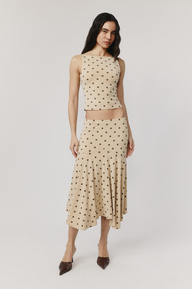 Maeve Midi Skirt | Polka Dot