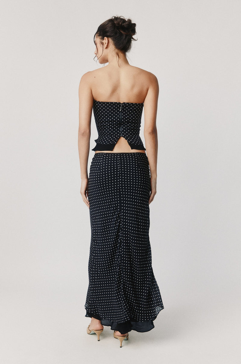 Priya Corset Top | Polka Dot