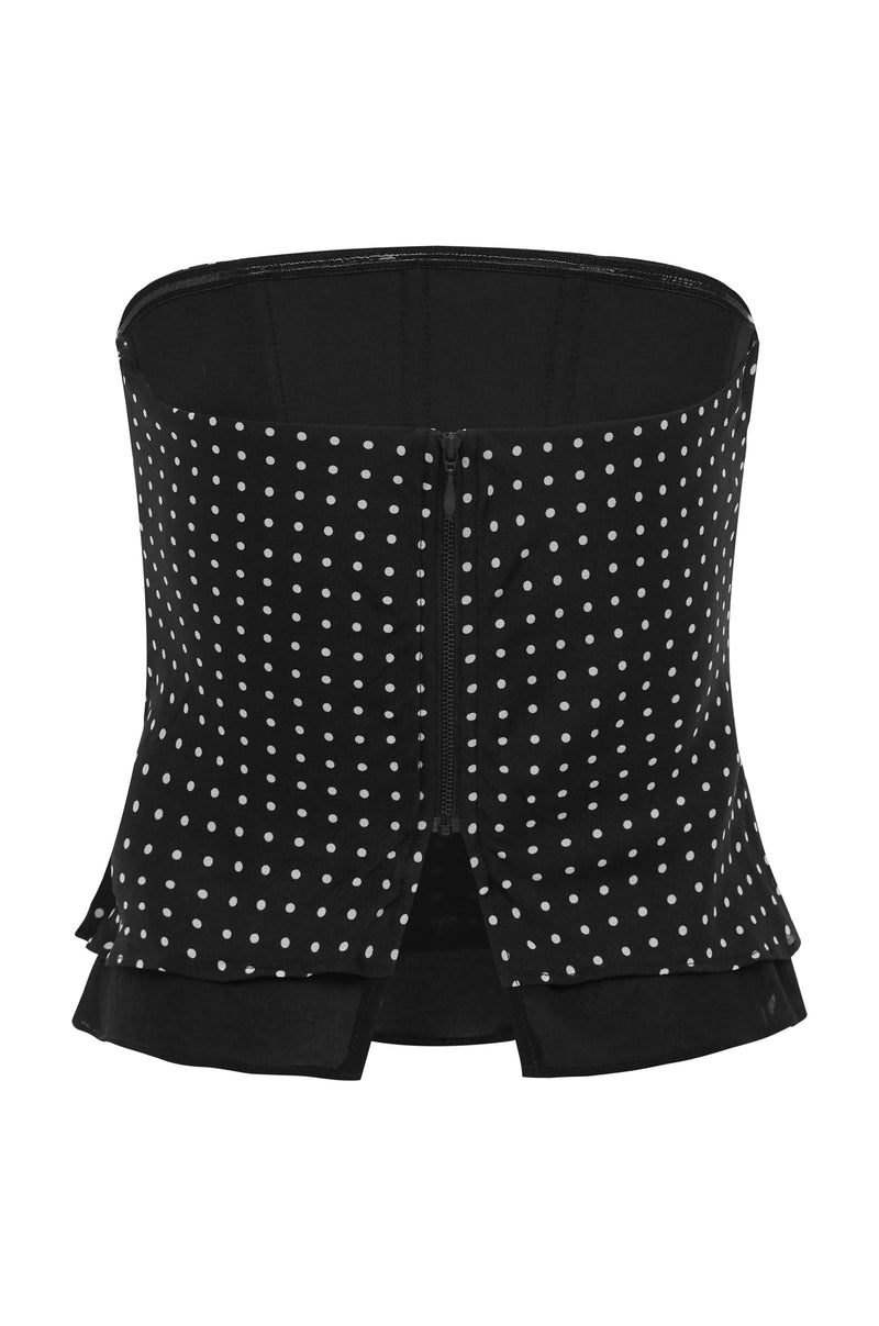 Priya Corset Top | Polka Dot