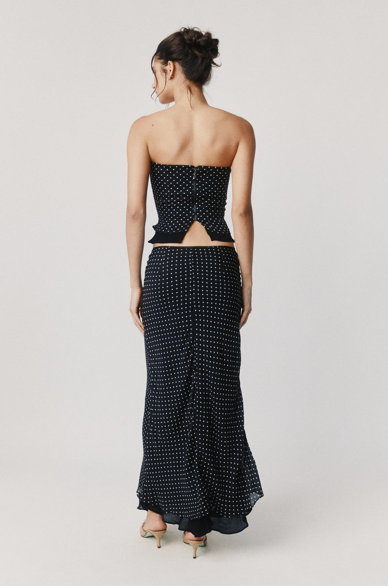 Priya Midi Skirt | Polka Dot