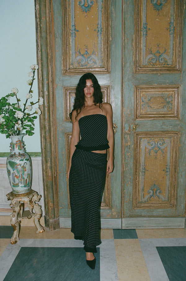 Priya Midi Skirt | Polka Dot