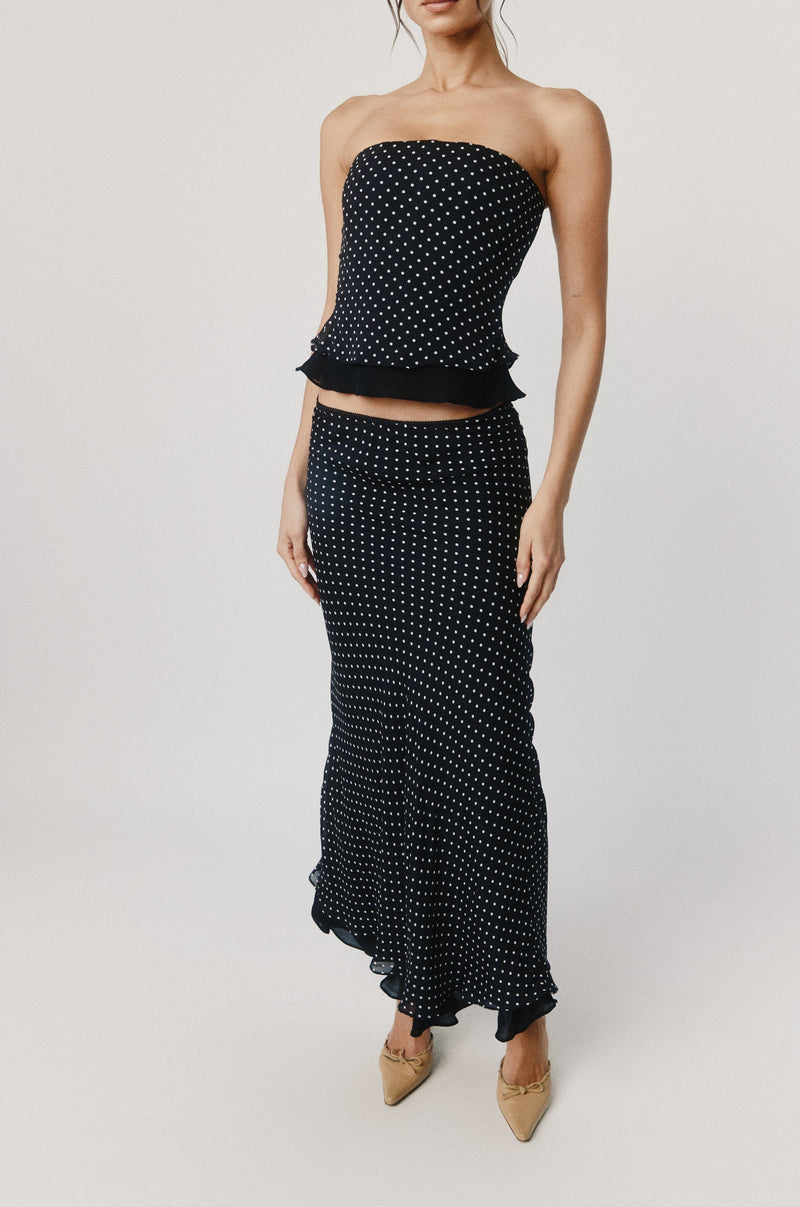 Priya Midi Skirt | Polka Dot
