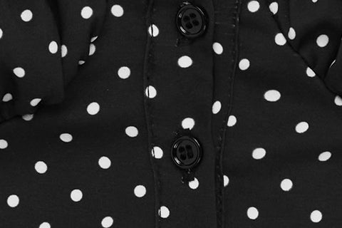 Remi Top | Black Polka Dot