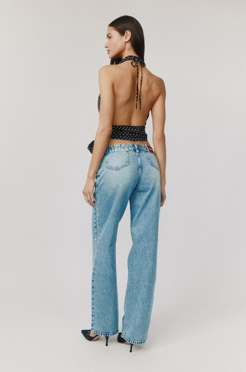 Rendezvous Top | Black Polka Dot