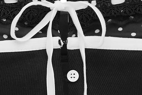 Sabrin Dress | Black Polka Dot