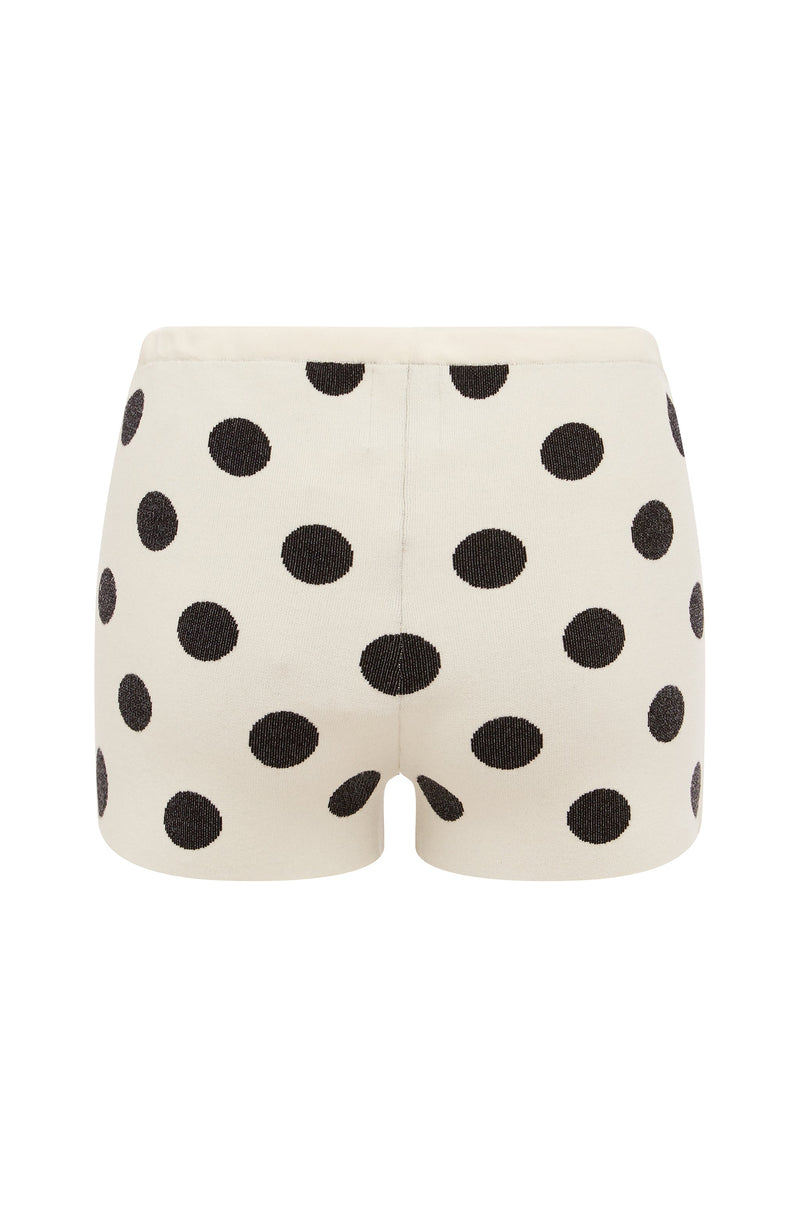 Selma Shorts | Black / White Dot