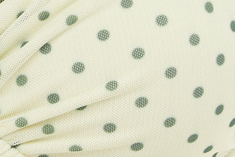 Jeanie Bikini Top | Green Polka Dot