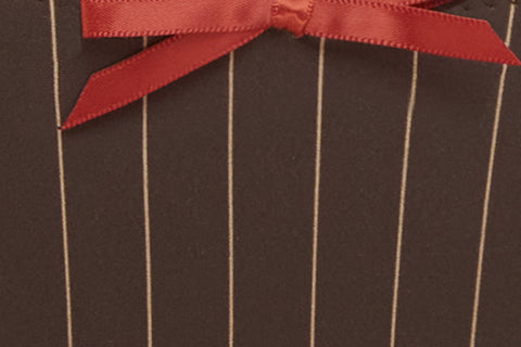 Jeanie Bikini Bottom | Brown Pinstripe