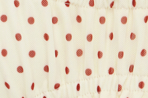 Lottie Bikini Top | Cream Polka Dot