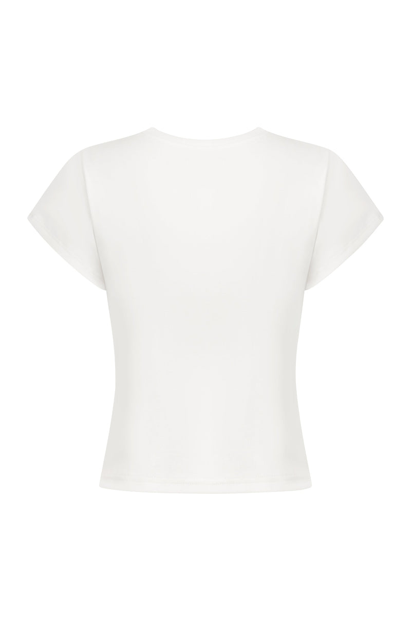 With Flowers Tee | White / Multi